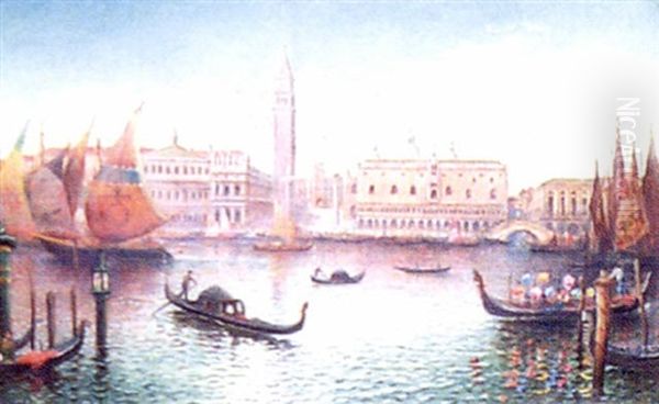 The Grand Canal, Venice Oil Painting by Hume Nisbet