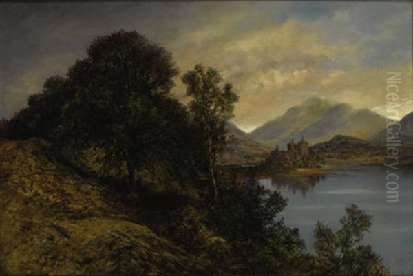 Kilchurn Castle, Loch Awe, Argyleshire, Scotland Oil Painting by Pollock Sinclair Nisbet