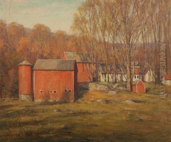 Raymonds Barn Oil Painting by Robert Buchan Nisbet