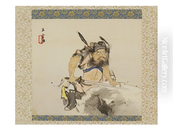 The Devil-queller Oil Painting by Genjiro (Goun) Nishimura