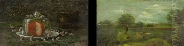 La Fortezza Imprendibile (double-sided) Oil Painting by Giuseppe de Nittis