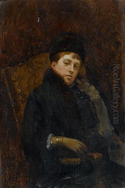 Junge Dame Oil Painting by Giuseppe de Nittis