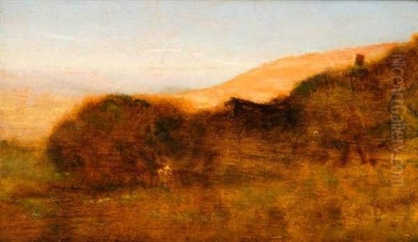 Dunes Pres Du Vesuve Oil Painting by Giuseppe de Nittis