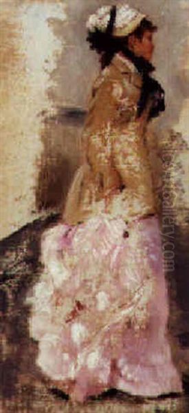 Lei Elegante Oil Painting by Giuseppe de Nittis