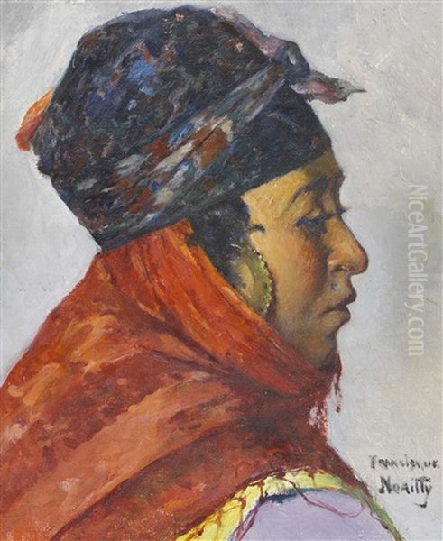 Portrat Einer Orientalin Oil Painting by Francisque Noailly