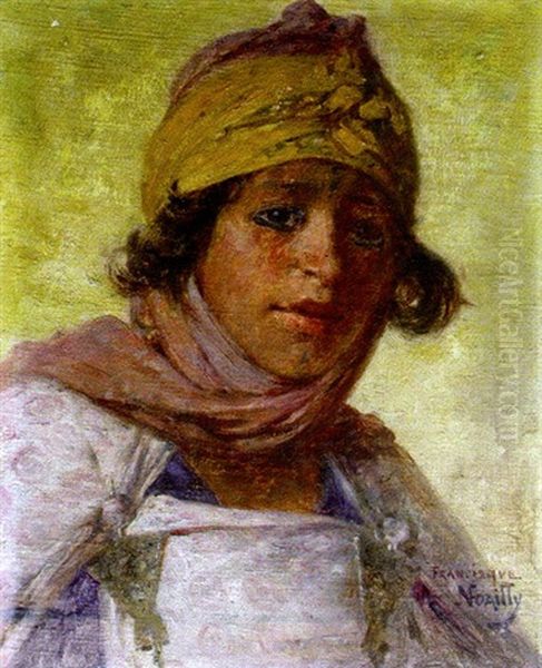 Femme Berbere Oil Painting by Francisque Noailly