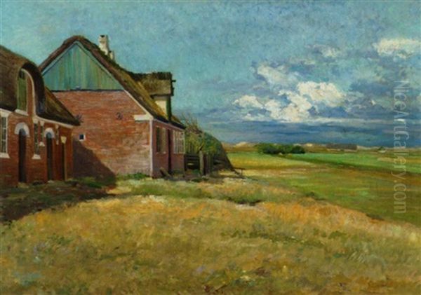 Schwere Wolken Aus Nordwest, Fano Oil Painting by Erwin Noebbe