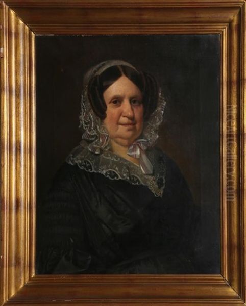 Portrait Of A Lady Oil Painting by Henry de Nobele