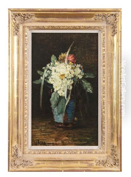 Spring Flowers Oil Painting by James Campbell Noble