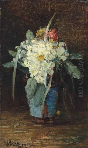 Spring Flowers Oil Painting by James Campbell Noble