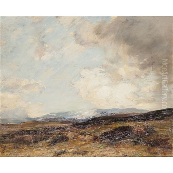 Monadhleath Hills, Autumn Oil Painting by James Campbell Noble