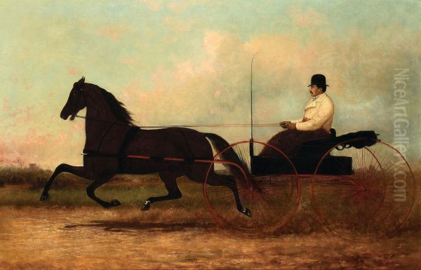 Chariot Oil Painting by Henry Collins Bispham