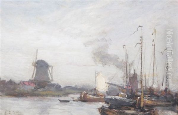 Dorhect, Holland Oil Painting by John Noble