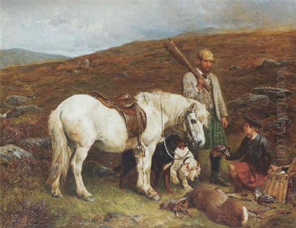 A Days' Hunting Oil Painting by John Sargent Noble