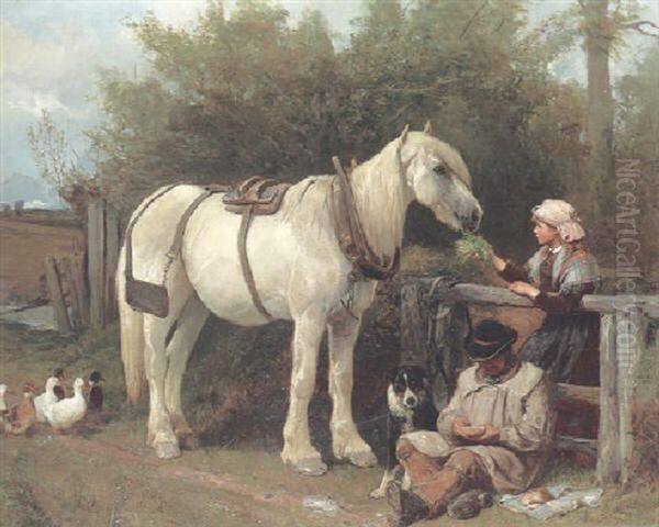 The Welcome Rest Oil Painting by John Sargent Noble