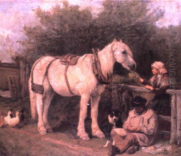 The Mid-day Rest Oil Painting by John Sargent Noble