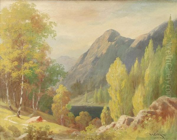 Sierra Landscape Oil Painting by Raymond Elder Noble