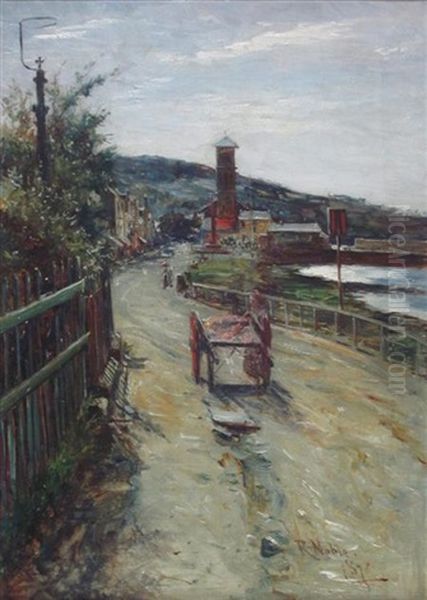 Hadden Low Road Oil Painting by Robert Noble