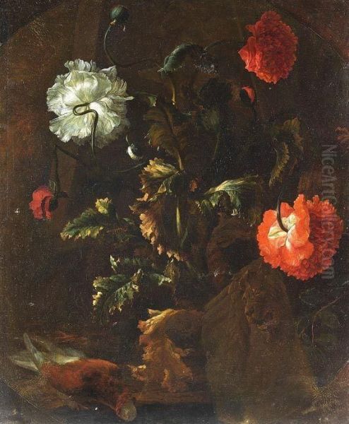 Blumenstillleben Oil Painting by Abraham Bisschop