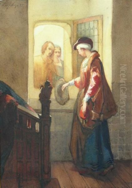 Mary Queen Of Scots' Last Farewell Oil Painting by Christoffel Bisschop