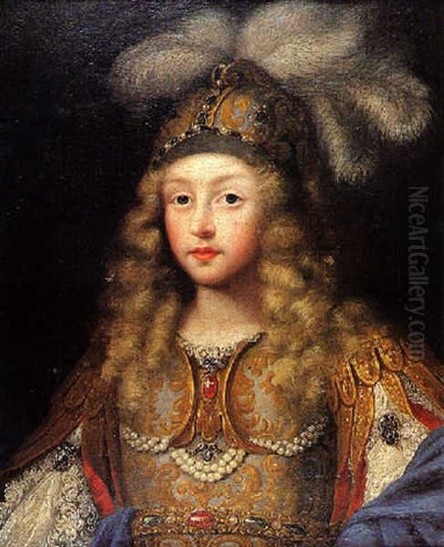 Portrait De Louis Xiv Oil Painting by Jean Nocret