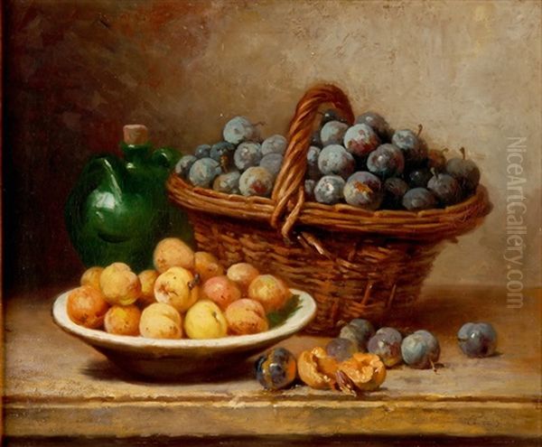 Stillleben Mit Fruchten Oil Painting by Charles-Joseph Node