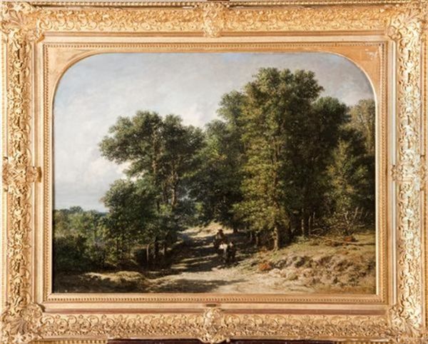 Paysage Breton Oil Painting by Jules Achille Noel