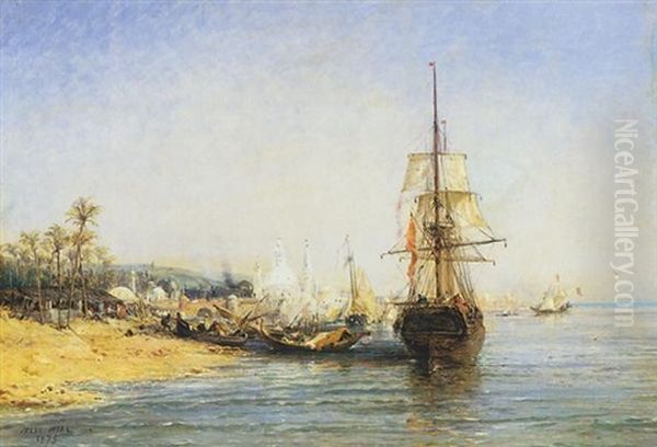 Debarquement Sur Un Rivage Oriental Oil Painting by Jules Achille Noel