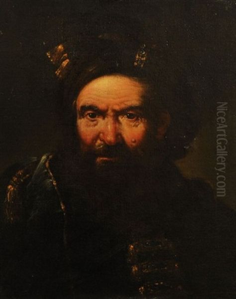 Figure D'homme Barbu Oil Painting by Giuseppe Nogari