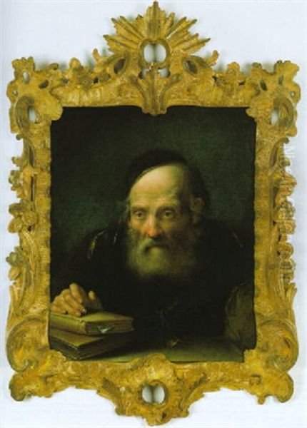 Ritratto Di Vecchio Uomo Barbuto Oil Painting by Giuseppe Nogari