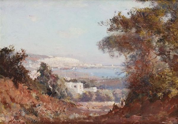 Vue Sur Alger, Depuis Les Hauteurs De Kouba Oil Painting by Maxime Noire