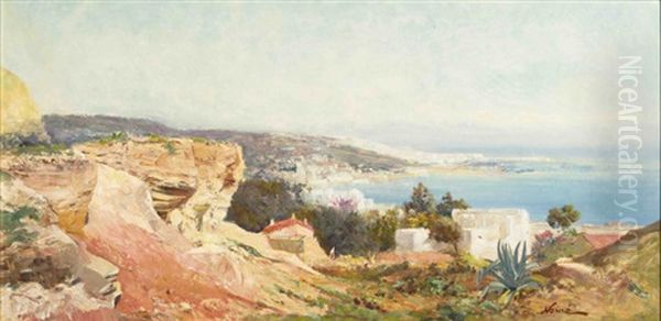 Vue De La Baie D'alger Oil Painting by Maxime Noire