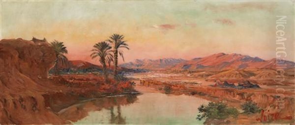 Paysage D'algerie Oil Painting by Maxime Noire