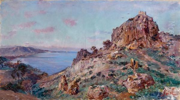 Falaise En Algerie Oil Painting by Maxime Noire