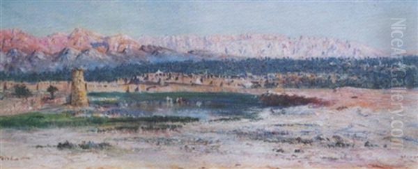 Paysage D'algerie (zenara) Oil Painting by Maxime Noire