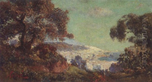 Vue De La Baie D'alger Oil Painting by Maxime Noire