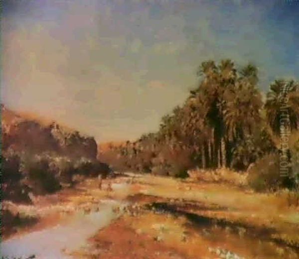 Oued De Bou-saada Oil Painting by Maxime Noire