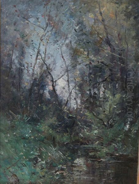 La Trouee Du Renaison Oil Painting by Emile Noirot