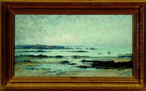 Seaside At Cotes Du Nord, Bretagne Oil Painting by Emile Noirot