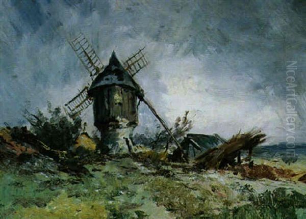 Le Vieux Moulin Oil Painting by Emile Noirot