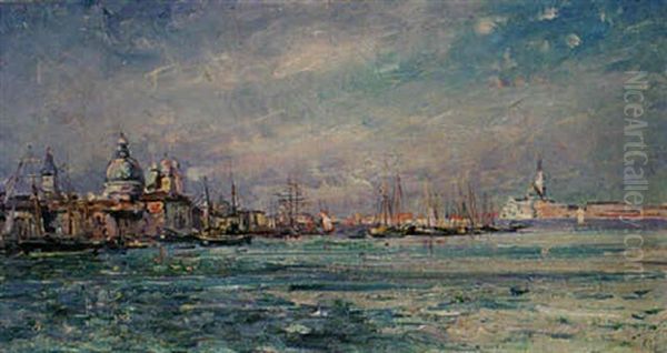 La Lagune A Venise Oil Painting by Emile Noirot