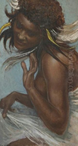 Danseuse Africaine Oil Painting by Henri Girault De Nolhac