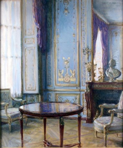 Le Salon De La Reine Au Chateau De Versailles Oil Painting by Henri Girault De Nolhac