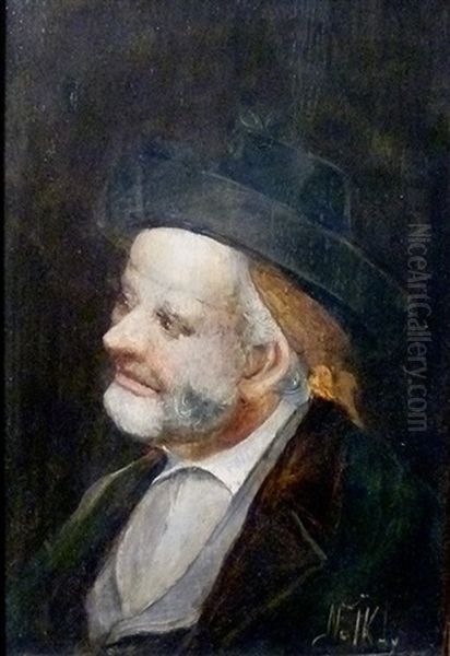 Portrait Of A Man Oil Painting by Joseph Frans Nollekens