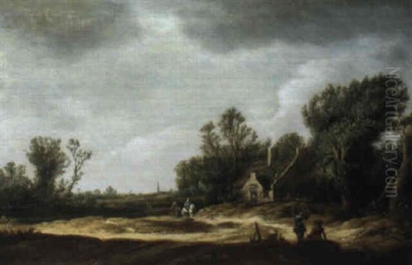 Landschaft Mit Figuren Oil Painting by Pieter Nolpe