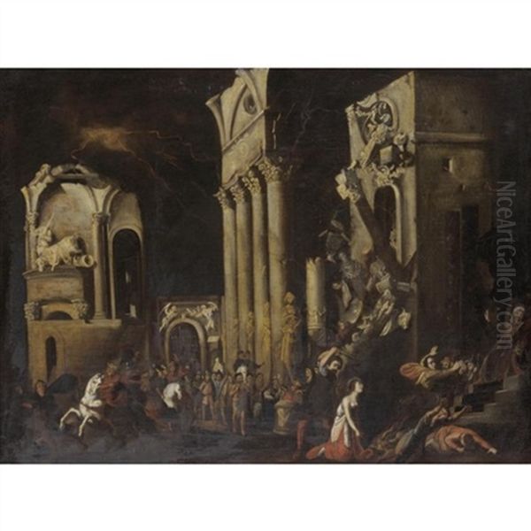 The Martyrdom Of A Female Saint Oil Painting by Francois de Nome