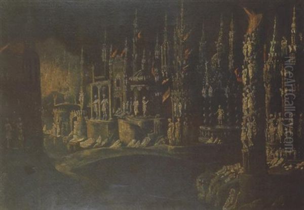 Incendio Di Troia Oil Painting by Francois de Nome