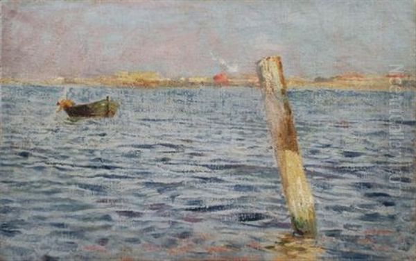 Laguna A Venezia Oil Painting by Plinio Nomellini