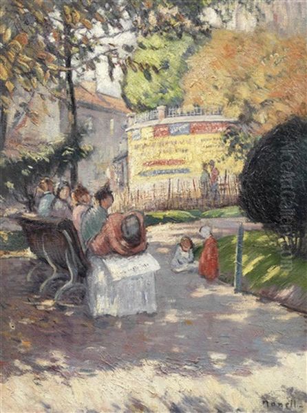 Le Square Saint Pierre, Paris Oil Painting by Isidro Nonell y Monturiol