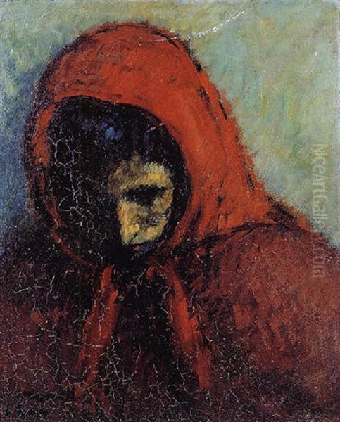 Gitane Au Fichu Rouge Oil Painting by Isidro Nonell y Monturiol